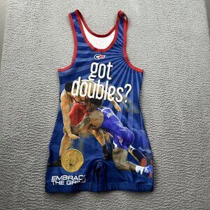 Jordan Burroughs Got Doubles Singlet Wrestling Size Medium CF Athletic